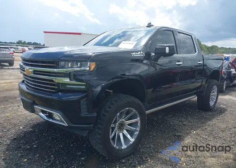 2019 Chevrolet Silverado 1500 High Country z USA, uszkodzony, nr VIN 1GCUYHEL7KZ142131